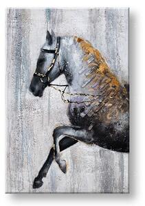 Maľovaný obraz na stenu KÔŇ 80x120 cm - 80×120 cm / Klasický 2 cm