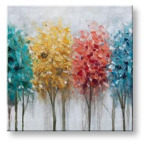 Maľovaný obraz na stenu STROMY 60x60 cm