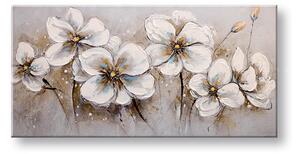 Maľovaný obraz na stenu KVETY 100x50 cm - 100×50 cm / Klasický 2 cm