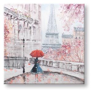 Maľovaný obraz na stenu PARÍŽ 70x70 cm - 70×70 cm / Klasický 2 cm