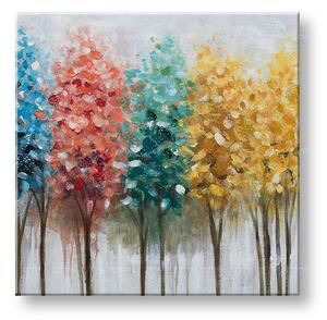 Maľovaný obraz na stenu STROMY 60x60 cm