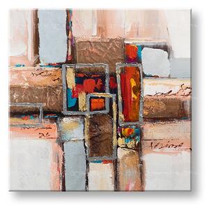 Maľovaný obraz na stenu ABSTRAKT 70x70 cm - 70×70 cm / Klasický 2 cm