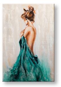 Maľovaný obraz na stenu ŽENA 60x90 cm - 60×90 cm / Klasický 2 cm