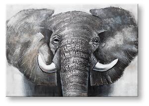 Maľovaný obraz na stenu SLON 100x70 cm - 100×70 cm / Klasický 2 cm