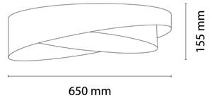 BRILAGI- LED stropné svietidlo VELVET TWIST LED/24W/230V 4000K priemer 55 cm béžová/zlatá