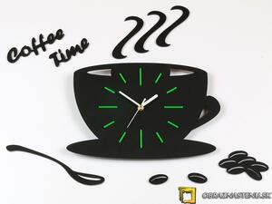Moderné nástenné hodiny Green Satin Cup