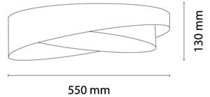 BRILAGI - LED stmievateľné svietidlo VELVET TWIST LED/36W/230V CCT priemer 65 cm WT modrý/zlatý + diaľkové ovládanie