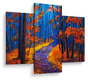 Obraz jesenného lesa (90x60 cm)