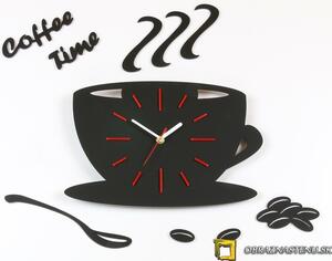 Moderné nástenné hodiny Red Satin Cup