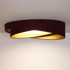 BRILAGI- LED stropné svietidlo VELVET TWIST LED/24W/230V 4000K priemer 55 cm bordová/zlatá