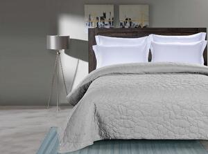 Svetlosivý prehoz na posteľ so vzorom STONE 200x220 cm