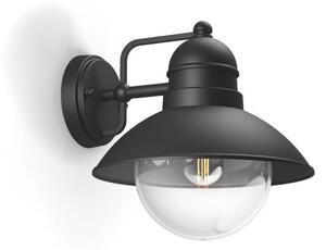 Philips 17237/30/PN Hoverfly nástenné svietidlo čierne 1x E27 IP44