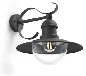 Philips 01816/30/PN Topiary nástenné svietidlo čierne 1x E27 IP44