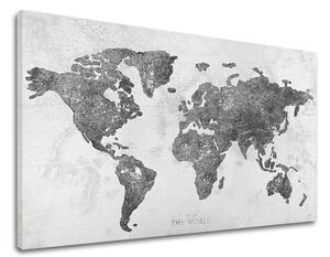 Obraz na plátne MAPA SVETA