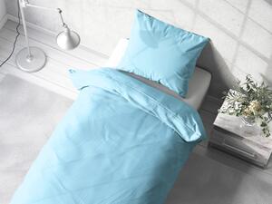 Biante Bavlnené jednofarebné posteľné obliečky Moni MO-008 Ľadové modré Jednolôžko 140x200 a 70x90 cm