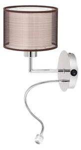 Rabalux 2629 ANASTASIA nástenné svietidlo 1xE27 + LED 1W=85lm 4000K hnedé
