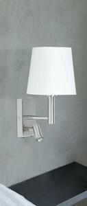 Rabalux 6539 HARVEY nástenné svietidlo 1xE27 + LED 3W=180lm 2700K saténová chrómová