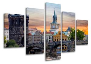 Obraz na stenu 5 dielny MESTO PRAHA XOBCZ004E50