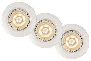 LUCIDE 11001/15/31 FOCUS zápustné svietidlo výklopné 3-set 3xGU10 biele