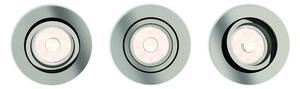 Philips 50393/17/PN myLiving Donegal zápustné svietidlo 3-set 3xGU10 nikel