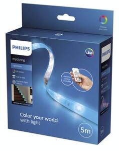 Philips 70102/31/P6 LightStrips RGB LED pás na diaľkové ovládanie 5m RGB 30-farieb 17W=260lm