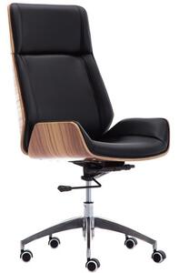 Kancelárska stolička Aron - čierna/orech