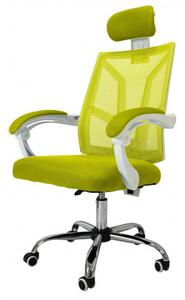 Kancelárska stolička SCORPIO - biela / zelená
