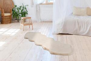 UMELÁ KOŽUŠINA, 60/180 cm, krémová - Online Only bytové doplnky, Online Only