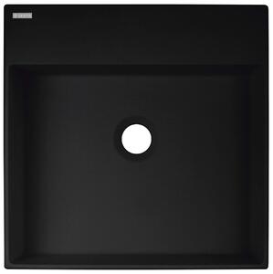 Deante Correo, granitové umývadlo na dosku 400x400x100 mm, čierna matná, DEA-CQR_NU4S