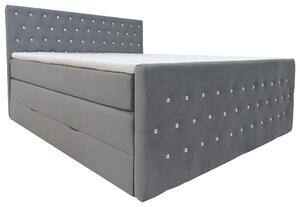 BOXSPRINGOVÁ POSTEĽ, 180/200 cm, grafitová Livetastic - Online Only zostavy, Online Only
