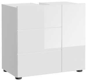SKRINKA POD UMÝVADLO, biela s vysokým leskom, biela, 60/56/34 cm MID.YOU - Kúpeľňové skrinky, Online Only