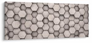 Obraz - Hexagóny v betónovom dizajne (120x50 cm)