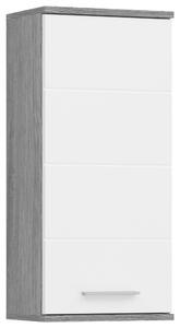 ZÁVESNÁ SKRINKA, biela s vysokým leskom, sivá, biela s vysokým leskom, 35/77/25 cm MID.YOU - Kúpeľňové skrinky, Online Only