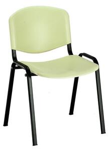 Alba plastová stolička Iso zelená