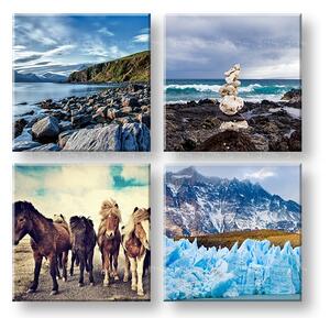 Obraz na stenu Walking through the Iceland 4 dielny XOBKOL12E42
