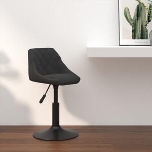 Barová stolička čierna zamatová