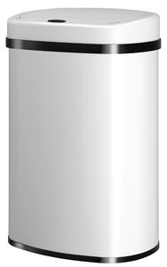 Štvorcový odpadkový kôš so senzorom - 50 L - biela