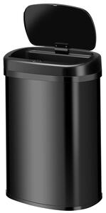 Štvorcový odpadkový kôš so senzorom - 50 L - čierny