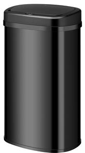 Štvorcový odpadkový kôš so senzorom - 60 L - čierny
