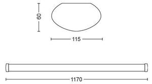 31245/31/P0 Philips Projectline Softline LED stropné svietidlo 50W=4500 lm 2700K