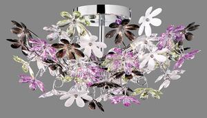 TRIO Reality R60014017 Flower stropné svietidlo 4xE14 chróm