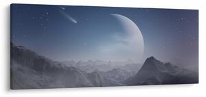 Obraz - Nebo nad skalami (120x50 cm)