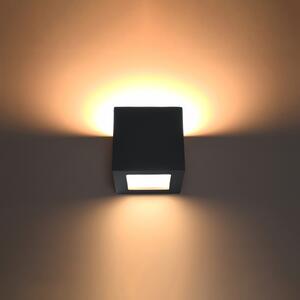 LEO Nástenné keramické svetlo, čierna SL.0872 - Sollux