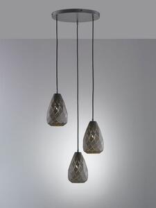 TRIO 301300342 Onyx závesné svietidlo E27 3x42W