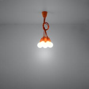 DIEGO 5 Závesné svetlo, oranžová SL.0586 - Sollux