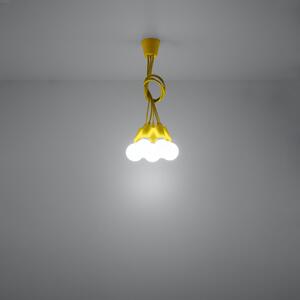 DIEGO 5 Závesné svetlo, žltá SL.0580 - Sollux
