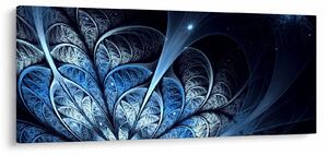 Obraz tmavomodrého kvetu (120x50 cm)