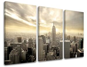 Obraz na stenu 3 dielny MESTO ME034E30 - 60x40 cm