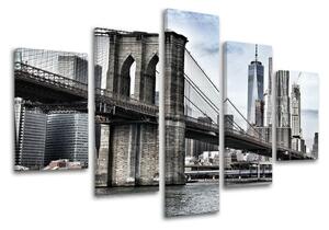 Obraz na stenu 5 dielny MESTO / NEW YORK ME115E50 - 100x80 cm