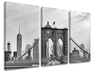 Obraz na stenu 3 dielny MESTO / NEW YORK ME114E30 - 60x40 cm
